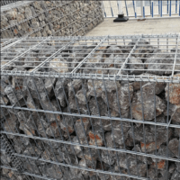 High-quality hot-dip galvanised gabion wire for stone cages.