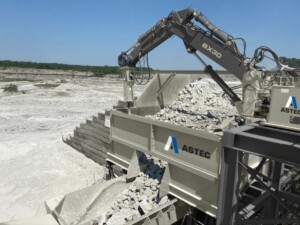 The BTI rock breaker systems increase throughput and improve safety.
